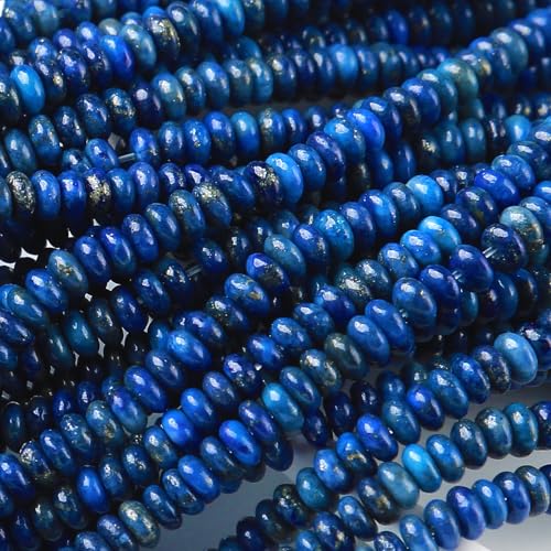 2x4MM 150PCS Lapis Lazuli Tube Rondelle Abacus Disk Spacer Loose Beads for Jewelry Making - color: Lapis Lazuli, size: 2x4mm abacus-shaped