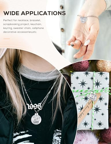 JIALEEY Motivational Charms, Wholesale Bulk Lots Inspirational Message Charm Pendants for Crafting, Jewelry Findings Making Accessory For DIY Necklace Bracelet, 30PCS