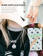 JIALEEY Motivational Charms, Wholesale Bulk Lots Inspirational Message Charm Pendants for Crafting, Jewelry Findings Making Accessory For DIY Necklace Bracelet, 30PCS