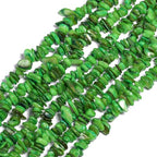 Chip Shell, 260pcs 5-8mm Irregular Shell Beads with Holes, Green Shell & Peridot Like Chip Beads for Jewelry Making - color: Green