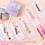 TOHONGADON 907 Pcs Lip Gloss Charms, Keychain Making Kit, Bag Charm Kit with 5 Kinds of Crystal Stones, 343 Charms, 24 Keychain Clips, Key Ring Jewelry Plier, Extender Chain for DIY Crafting - color: 907 Pcs Keychain