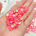 450Pcs Acrylic Beads AB Crystal Star Beads Heart Beads for Jewelry Making DIY Bead Bracelet Necklace Earrings(Deep Pink) - color: Deep Pink