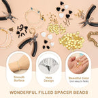 PATIKIL 4x4mm Filled Spacer Beads, 50Pcs Metal Smooth Faceted Tube Tiny Loose Beads for Bracelet Jewelry Making Necklace DIY, Silver - color: Silver, size: 4x4mm