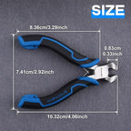 SPEEDWOX 4-Inch Mini End Cutting Pliers for Jewelry Making Mini End Nippers Cutters Pliers Jewelry Plier Nail Puller Plier Nail Remover Tool Staple Puller for Zipper Install Stops Repair - style: End Cutting Pliers