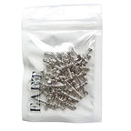 RUBYCA 60PCS Charm Pendant Cross Knot Tibetan Metal Beads Silver Color Jewelry Making DIY Bracelet - color: Cross-Knot, size: 60 PCS