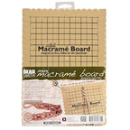 The Beadsmith Mini Macrame Board, 7.5 x 10.5 inches, 0.5-inch-Thick Foam, 6 x 9 Grid for Measuring, Bracelet Project with Instructions Included, Create Macrame and Knotting Creations - size: 7.5 Inches X 10.5