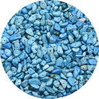 Amazing Gemstone Turquoise Pre Drilled Crystal Crushed Chips Beads for Bracelets Making, DIY Handmade Natural Healing Crystals (25 Inch Strand) - color: Turquoise