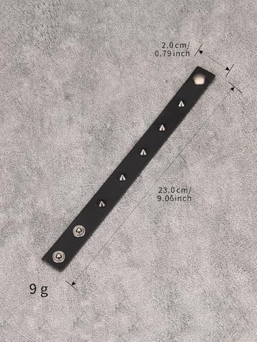 GelConnie Leather Cuff Bracelet Punk Braided Bracelets Rock Leather Wristbands Faux Mens Leather Bracelet Gothic Viking Bangle Adjustable Wrap Bracelet for Women,Men - color: MLPB119-Black