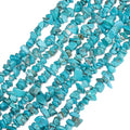 30in Turquoise Natural Chip Stone Beads 5-8mm About 230pcs, Irregular Drilled Blue Green Bead for Bracelets Jewelry Making Supplies for Adults, DIY Crafts. - color: Turquoise