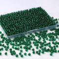 500Pcs Deep Green 6mm Glass Beads for Bracelets Necklaces, Round Crystal Glass Beads for DIY Crafts Jewelry Making Kits Bracelet Earring (Deep Green) - color: Deep Green