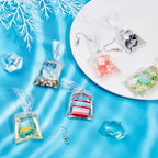 SUNNYCLUE 1 Box 12pcs Goldfish Water Bag Charms Ocean Shell Turtle Resin Pendant Charm Bulk for Jewelry DIY Necklace Bracelet Earrings Making - color: 1 Box 12pcs Goldfish Water Bag Charms