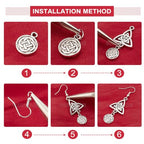 SUNNYCLUE 1 Box DIY Make 10 Pairs Knot Earring Making Kit Including Trinity Knot Charms Tibetan Style Heart Infinity Pendants Earring Findings for Women Beginners DIY Earring Jewellery Making - color: Celtic Knot Earrings 4