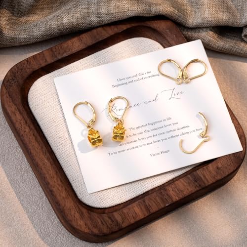 12 Pcs Leverback Earring Hooks, Stainless Steel Clasp Hoop, Hypoallergenic Dangles Earring Hooks, French Ear Wire Findings for Women, DIY Crafts, Jewelry Making (Gold) - color: Gold 12pcs