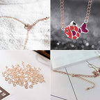 EuTengHao 1504pcs Open Jump Ring and Lobster Clasps Jewelry Repair Tools Jewelry Making Supplies Kit with Jewelry Making Accessories for Necklace Making Repair (Rose Gold) - color: Rose Gold