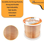 18 Gauge 99.9% Pure Copper Wire for Jewelry Making, Electroculture Gardening, Dead Soft, 1 LB Spool 213Ft Beading Wire - size: 18GA