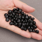 BONNY BOXX 1 Strand Natural 5 * 8mm Black Obsidian Rondelle Beads, Natural Abacus Disk Stone Beads Loose Spacer Gemstone for DIY Bracelet Necklace Jewelry Making - color: Black Obsidian, size: 5*8mm