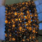 44pcs 8mm Natural Flame Yooperlite Stone Beads Round Healing Energy Power Stone Beads for Jewelry Making DIY Bracelet Necklace Earrings 15" (Flame Stone, 8mm) - color: Flame Stone, size: 8mm