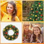 Augshy 64 Pcs Fall Resin Charm, Autumn Maple Leaf Pumpkin Acorn Pendant Thanksgiving Crafts for DIY Earring Bracelet Necklace Jewelry Making - style: Fall Style