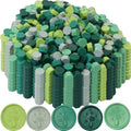250Pcs Green Mix Sealing Wax Beads for WaxSeal Stamp, Green WaxSeal Beads Set with 5 Colors Perfect for Gift Sealing, Letter Wax Sealing (250, Green Mix) - color: Green Mix