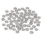 PH PandaHall 200pcs Large Hole Spacer Beads Tibetan Alloy Antique Silver Donut Rondelle Jewelry Spacers for Bracelet Jewelry Making, 8x2mm, Hole: 3mm - color: Donut Antique Silver - 200pcs, size: 8mm