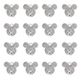 16-Pcs Crystal Jewelry Making Charms Silver Pendant Charm For Women Making Jewelry Crafts Rhinestone Charms - color: Bear