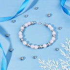 PH PandaHall 30pcs Stainless Steel Stopper Rondelle Spacer Beads with Rubber Inside, Fit Adjustable Slider Chain, Jeweley Bracelet Necklace Making