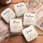 Ajiangwu Ships Next Day,Mothers Day Gifts Custom Travel Jewelry Case for Women Kids,Personalized Small Jewelry Box Mini Teen Girl Gifts Trendy Stuff Jewelry Organizer for Rings, Necklaces, Bracelets - color: Design 4