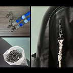 Swivel Snap Hook 35 PCS Black Lanyard Clips Metal Lobster Claw Clasps Keychain Hook with 3/4 INCH D Ring for Macrame Keychain Swivel Clips for Making Key Fobs - color: Black