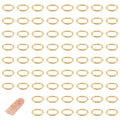 UNICRAFTALE 100 Pcs 304 Stainless Steel Oval Jump Rings, Golden, 5.7mm Wide, 7.5mm Long, 19 Gauge, Perfect for Jewelry Making DIY Craft Earring Bracelet Pendant Choker Findings - size: 7.5mm