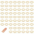 UNICRAFTALE 100 Pcs 304 Stainless Steel Oval Jump Rings, Golden, 5.7mm Wide, 7.5mm Long, 19 Gauge, Perfect for Jewelry Making DIY Craft Earring Bracelet Pendant Choker Findings - size: 7.5mm