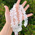 Adabele 15 Inch Natural Raw Healing Clear Crystal White Quartz Nugget Drilled Gemstone Loose Beads Chakra Gem Stone Spacer for Jewelry Craft Making GA-B1 - color: Clear Crystal/White Quartz, size: 15 Inch/1 Strand