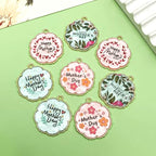 Sailanzi 16pcs Alloy enamel Mother's Day series soft feminine colors Jewelry Making DIY Keychain Earrings Pendant Various Design Charms for Jewelry Making Bracelets Necklace(SN775) - color: SN775