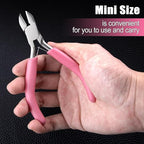 SPEEDWOX 8pcs Jewelry Pliers Set Jewelry Making Tools Nylon Flat Jaw Pliers Flat Nose Pliers With Smooth Jaw End Cutting Long Nose Bent Nose Diagonal Round Nose 6 In 1 Wire Wrapping Pliers For Beading