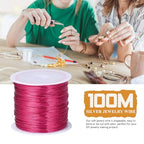 328FT Jewelry Wire 28 Gauge Tarnish-Resistant Copper Beading Wires Roll Bulk for DIY Crafts Jewelry Making, Rose Pink Wire - color: Rose pink, size: 0.3mm