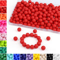 MAIBAOTA 120 Pcs Scarlet Red Silicone Beads 15 mm Scarlet Red Beads for Keychain/Pens/Bracelet/Necklace Making Focal Beads Loose Rubber Round Silicone Beads Bulk for Craft Making（with Boxed Kits） - color: Scarlet Red