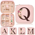 Inngeroo Mothers Day Mom Gifts from Daughter Son, Travel Jewelry Case Box Organizer Personalized Gifts for Mom Wife Women Daughter Friends Sister Grandma Aunt - style: Q
