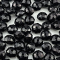 1000pcs 6mm Acrylic Crystal Beads, Faceted Rondelle Acrylic Spacer Beads for Wind Chimes Bracelet Necklace Earring Keychain Jewelry Making DIY Crafts(Black) - color: Black, size: 6mm