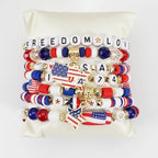 Twinfree Bohemia Beaded Bracelet for Women, Polymer Clay Stretch Bracelets - color: color 10