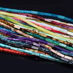 Natural Stone Beads,Crystal Quartz Stone Beads Semi Precious Healing Chakra Punch Loose Gemstone Beads for Jewelry Making DIY for Bracelet Necklace Accessories (2 Strands Mix Style)