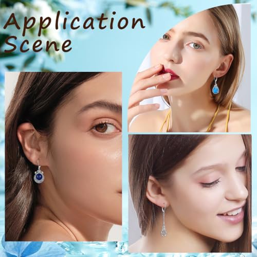 SUNNYCLUE 1 Box 100Pcs Stainless Steel Earring Hooks Leverback Earring Findings Lever Back Earring Hooks French Ear Wire Hypoallergenic Earring Clasp Leverbacks for Jewelry Making DIY Dangle Earrings - color: 100pcs Stainless Steel