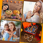 Ferraycle 5700 Pcs Fall Halloween Clay Beads Set Christmas Clay Beads Holiday DIY Jewelry Making Kits for Bracelet Necklace Earring(Brown, Orange, White) - color: Brown, Orange, White
