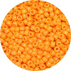 1200pcs Pony Beads Bulk – Orange 6x9mm Plastic Craft Beads for Bracelets, Jewelry, Hair Braiding & DIY Projects - color: Orange