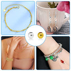 400Pcs Spacer Beads for Jewelry Making 6mm Metallic Plated Round Beads Seamless Smooth Loose Ball Beads Crimp Stopper Beads Metal Spacer Beads for DIY Earring Necklace Bracelet Making(Gold, Silver) - color: 6mm, Gold Silver