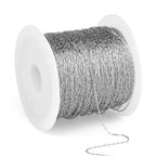 66 FT Small Stainless Steel Cable Chains Roll, 1mm Thin 304 Stainless Steel Oval Cable Link Chains Bulk Spool for Beading Jewelry Making DIY Craft - color: Stainless Steel, size: 1.0mm thickness