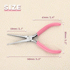 6-Inch Small Needle Nose Pliers for Jewelry Making Precision Extra Long Needle Nose Pliers Smooth Jaws Jewelry Pliers for Bending Wire and Small Object Gripping Jewelry Making Tools - style: Needle Nose Pliers