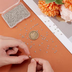 UNICRAFTALE 1000Pcs Spacer Beads Flower Beads 3mm Daisy Spacers Beads Metal Loose Beads Blossom Beads Braclet Beads Tiny Spacer Beads for Necklace Bracelet Earring Jewelry Making Hole 0.8mm - color: Platinum