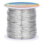 203 Feet Tarnish Resistant Copper Wires 24 Gauge/0.5mm Jewelry Craft Wires Beading Wire for Jewelry Making, Wire Wrapping and Crafting (Platinum) - color: Platinum, size: 24 Gauge