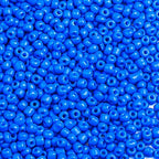 2000pcs Glass Seed Beads Bulk, 4mm 6/0 Mini Pony Spacer Small Individual Color Seed Beads for DIY Bracelet Necklaces Wrist Jewelry Making, Blue - color: Blue
