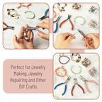 Mr. Pen- Pliers for Jewelry Making, 3 Pack, Chain Nose, Round Nose Pliers Set and Wire Cutter for Beading, Wire Wrapping, Jump Rings, Jewelry Repair, Crafting, DIY - color: Multicolor 1
