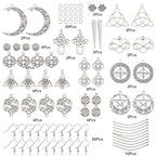 SUNNYCLUE 1 Box DIY Make 10 Pairs Knot Earring Making Kit Including Trinity Knot Charms Tibetan Style Heart Infinity Pendants Earring Findings for Women Beginners DIY Earring Jewellery Making - color: Celtic Knot Earrings 4